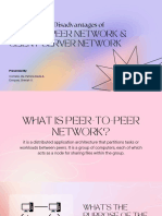 Advantages and Disadvantages of P2P Network Client Server Network