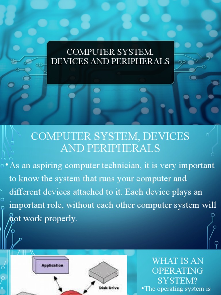 Computer System, Devices and Peripherals | PDF | Computer Data Storage ...