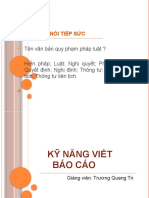 KỸ NĂNG VIẾT BÁO CÁO