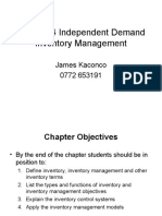 Chapter 4 Independent Inventory Management