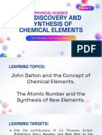 PS Week 2 - The Discovery and Synthesis of Chemical Elements PDF