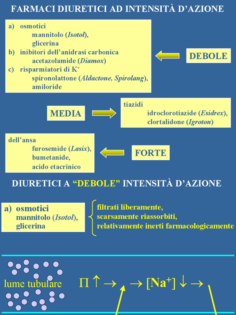Diuretici Schema PDF