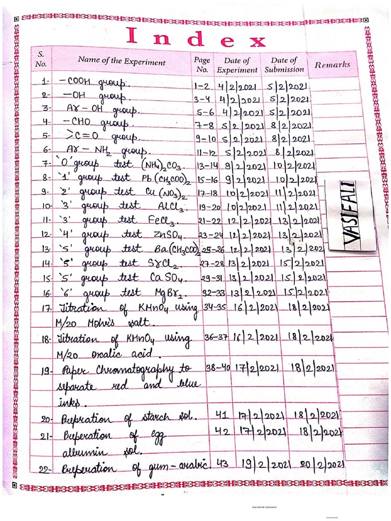 Titration KMnO4 Vs Oxalic Acid Vasif Ali PDF