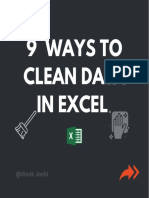 9 Ways to Clean Data in Excel