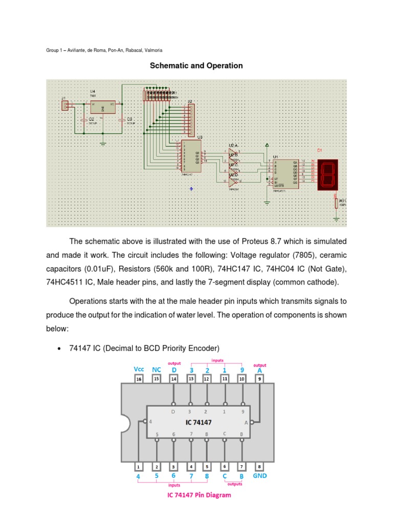 74147 and 4511 IC Circuit Overview | PDF | Logic Gate | Electronic