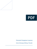 Petunjuk Pengajuan Layanan Kartu Keluarga Hilang Rusak