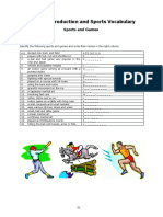 Module Introduction and Sports Vocabulary