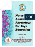 Notes On Anatomy and Physiology For Yoga PDF