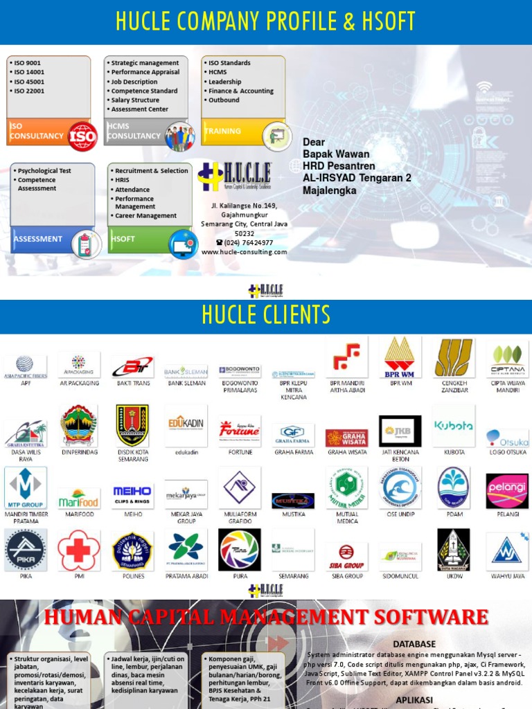 HUCLE COMPANY PROFILE & HSOFT | PDF