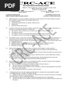 CRC Auditing Oct 2022 (1st PB)