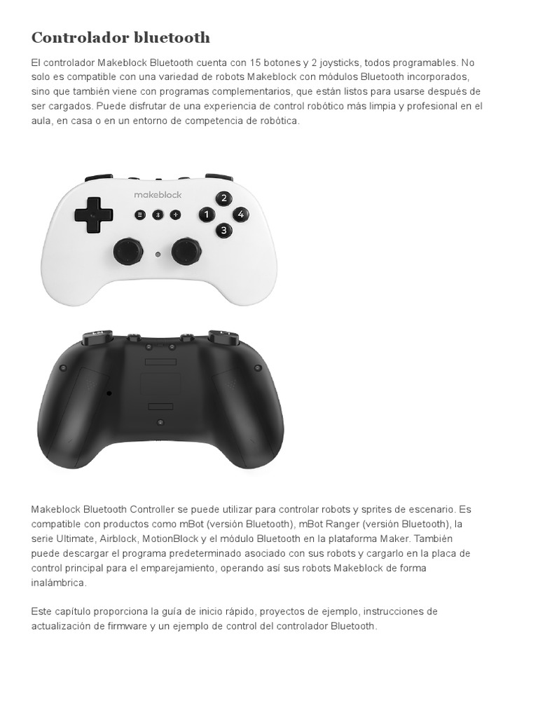 10 Programa Controlador Bluetooth Con Mblock - Mblock | PDF