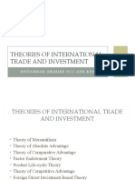 2.1 Theories of Int'l Trade & Investment