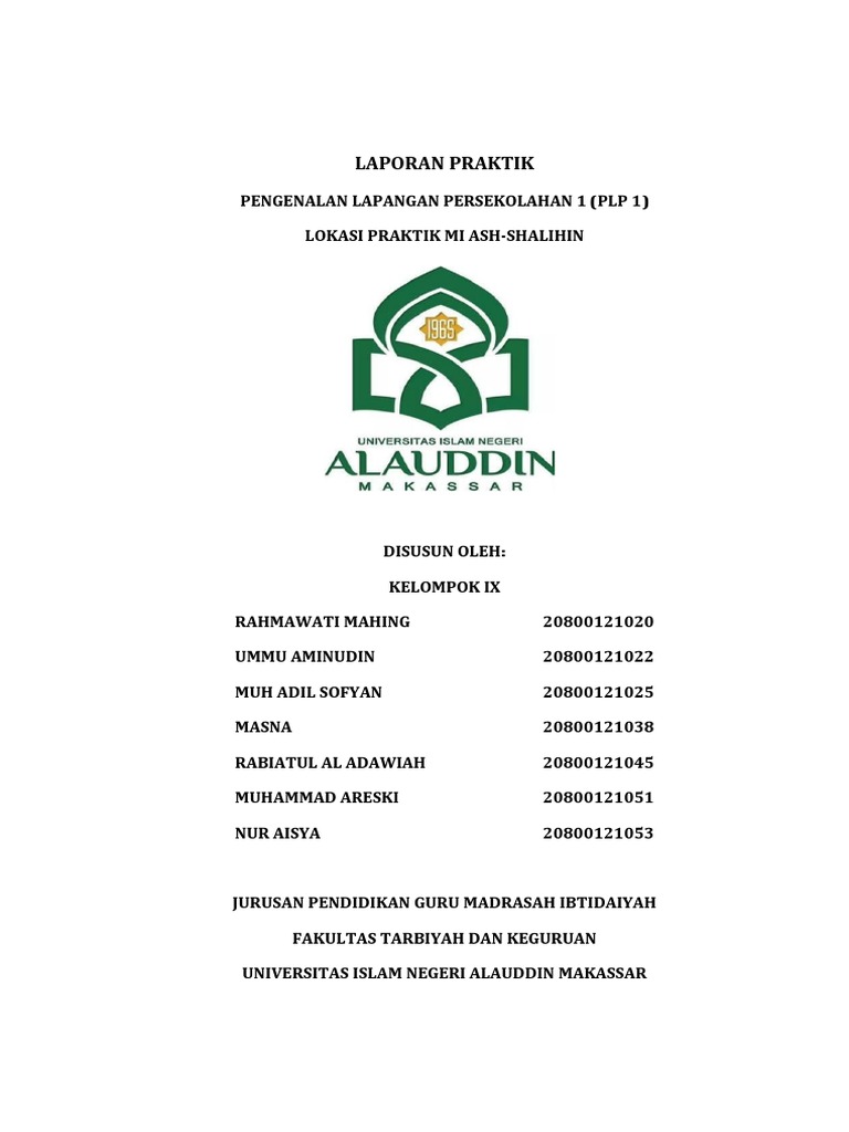 Laporan PLP 1 Fix | PDF