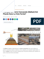 Pourquoi La Pierre Concassée (Ballast) Est Placée PDF