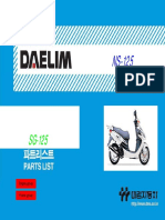 Daelim NS-125 Scooter Parts Catalog PDF