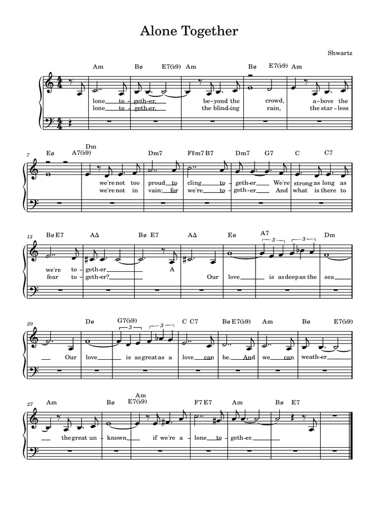 Alone Together Simple PDF | PDF