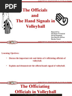 Official and Hand Signals in Volleyball