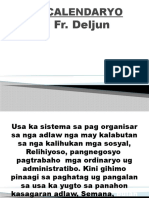 ANG CALENDARYO Fr. Deljun