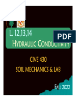 Hydraulic Conductivity Lab Fall 2022