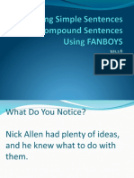 Compound Sentences Fanboys Powerpoint