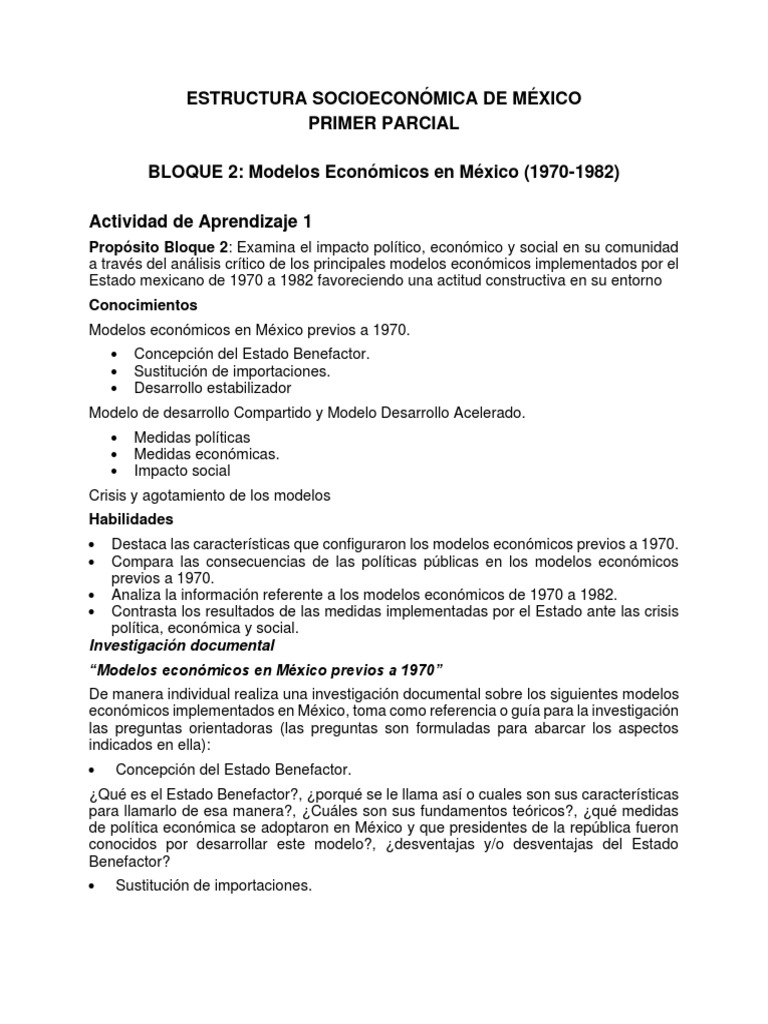 ADA 1 BLOQUE 2 ESEM | PDF | México