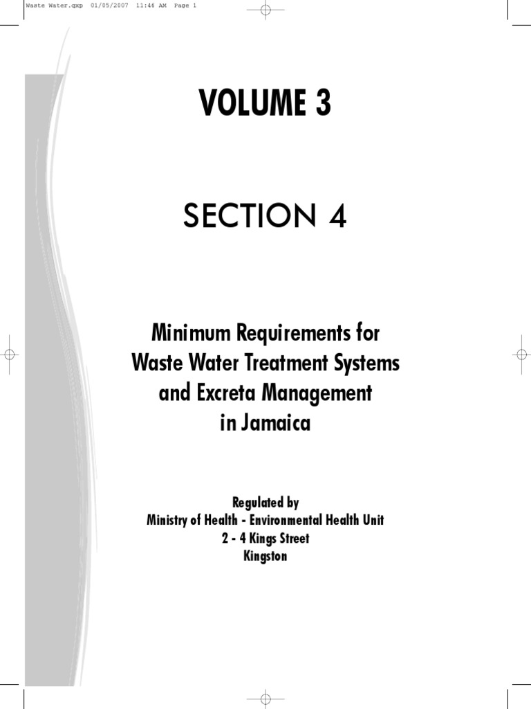 Section 4 Waste Water Treatment System PDF PDF Sewage Treatment