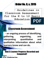 Ppt. Assessment in Learning