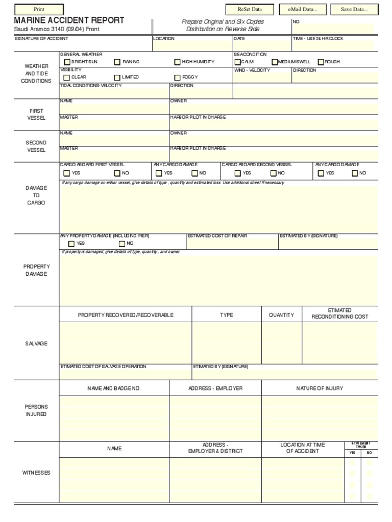 Marine Accident Report Summary | PDF | Marine Salvage | Oceans