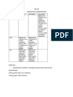 Practical Schedule PDF