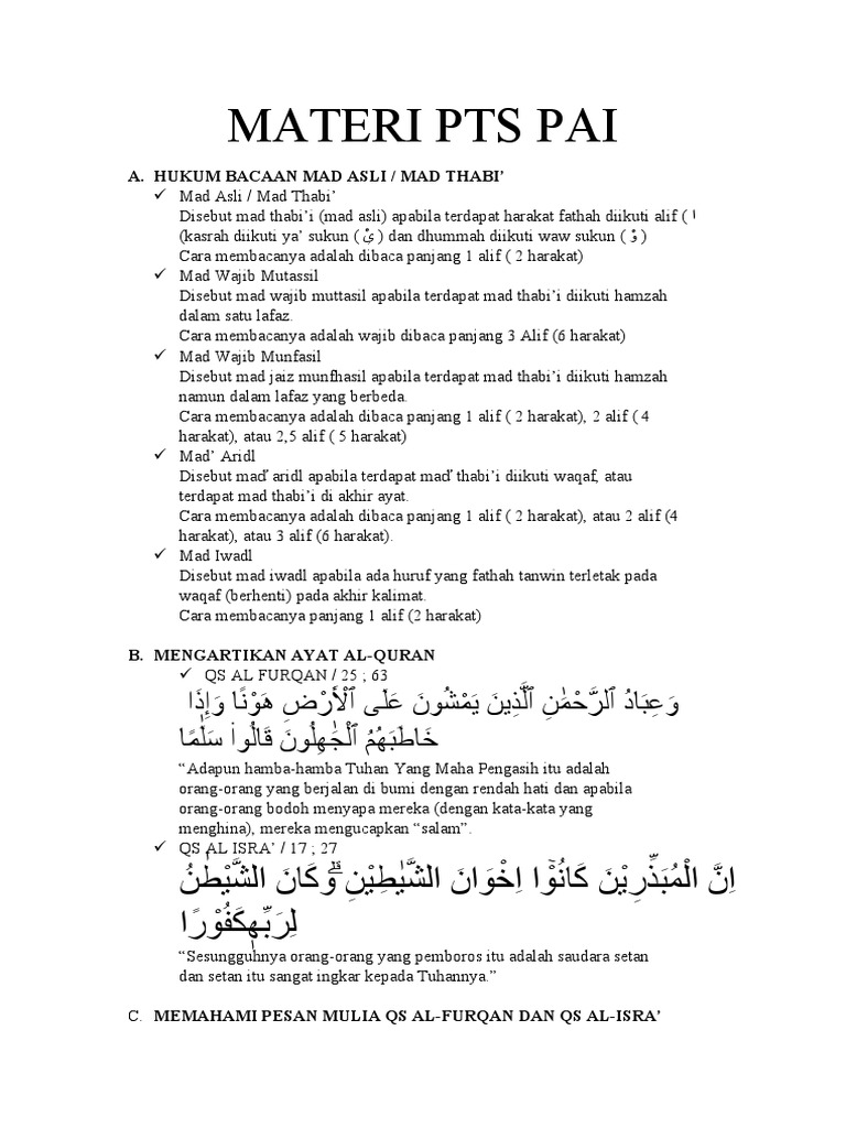Materi Pai Bab 3 Dan 4 Kelas 8 Pdf