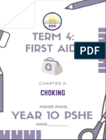3 - Year 10 - Term 4 - First Aid - Choking - Workbook