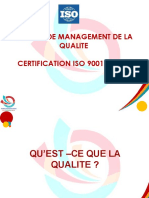FORMATION MANAGEMENT DE LA QUALITE ISO 9001 VERSION 2015