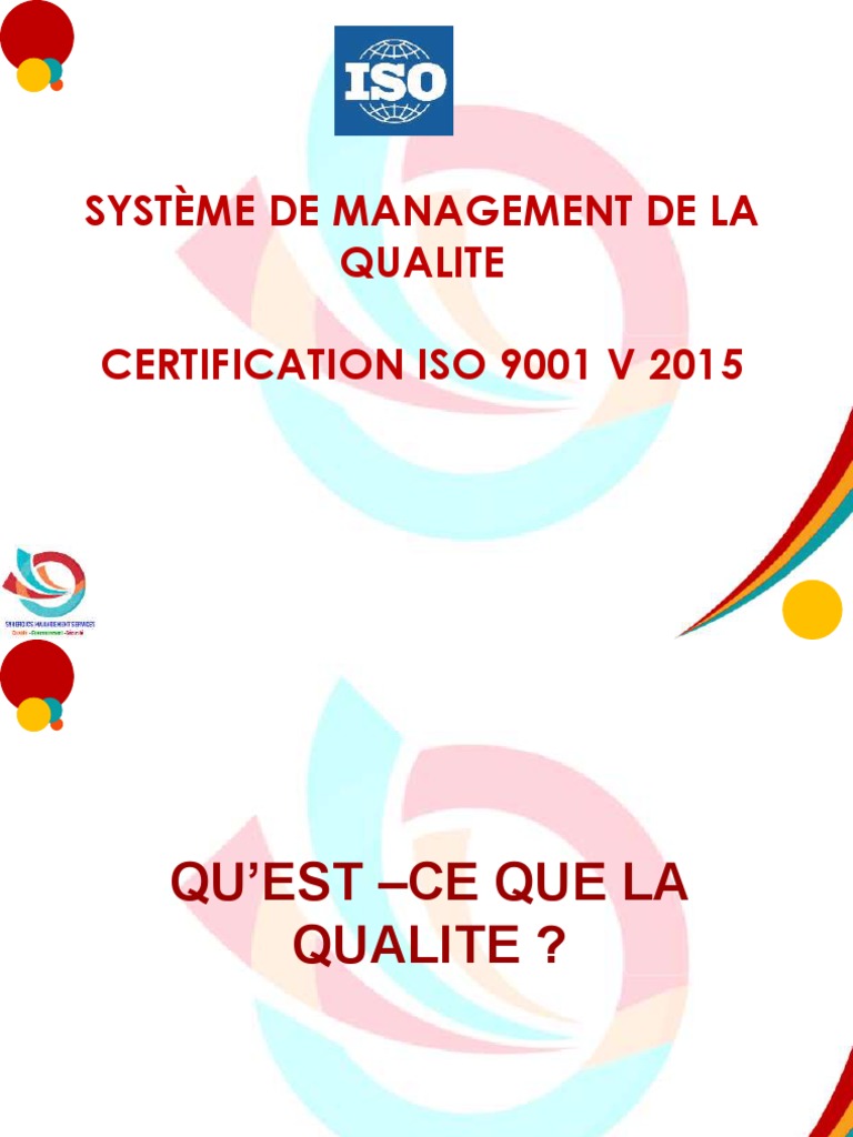 Certification ISO 9001:2015 et Qualité | PDF | Management de la qualité ...