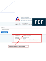 DOLE 1020 Registration Update