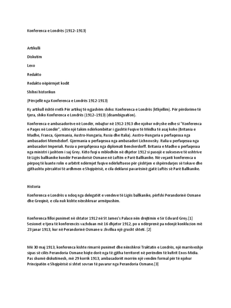 Konferenca e Londres 19121913 PDF