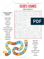 Board Games Word Search - Removed