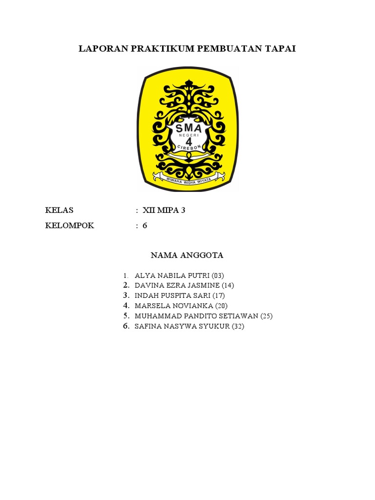 Laporan Praktikum Pembuatan Tapai-1 | PDF