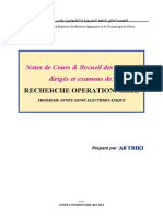 PG - Note de Cours RECHERCHE OPERATIONNELLE