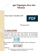 3. Hubungan Tegangan, arus, tahanan dan daya listrik