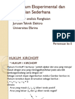 Hukum Eksperimental Dan Rangkaian Sederhana PDF