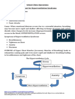 School Clinic Operations Hyperventilation Syndrome