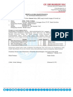 BERITA ACARA MAINTENANCE PM Data