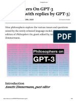 Philosophers On GPT-3 (Updated With Replies by GPT-3) - Daily Nous