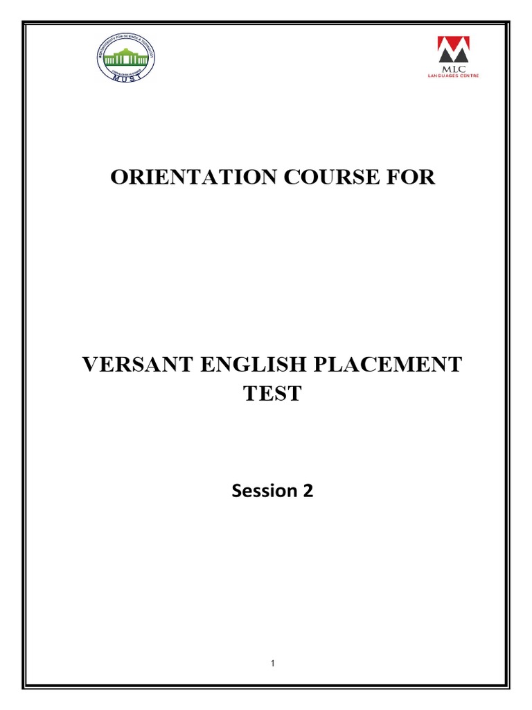 Versant English Placement Test Guide | PDF | Eagle | Bald Eagle