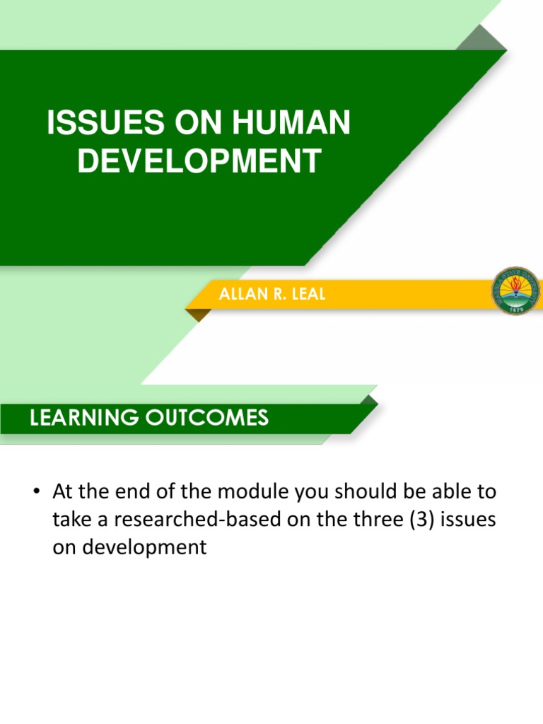 thesis about issues on human development