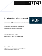Production of Rare Earth Oxides-Assessment of The Environmental Impacts in Two Chinese Mines by Aländj I BOUORAKIMA