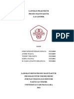 Praktikum Proses Manufaktur-Las Listrik-Kelompok 7