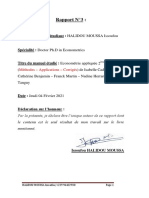 Rapport 3 Sur 3 - Halidou