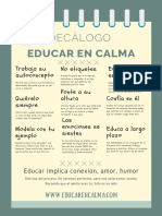 Regalo Congreso Criar y Educar en Positivo - Decálogo Educar en Calma