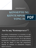 Konsepto NG Kontemporaryong Isyu